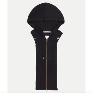 Veronica Beard ~ Black Cashmere Wool Blend Hoodie Dickey